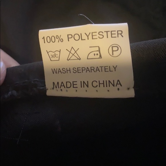 Black lace tiered peasant boho ruffle top medium - Picture 4 of 8